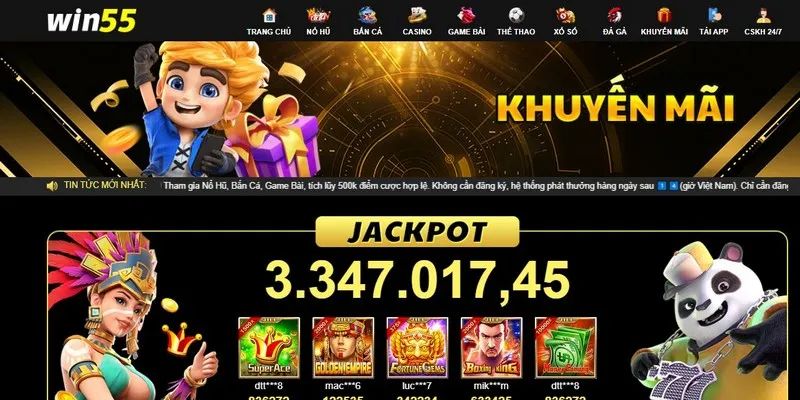 Win55 cung cấp các chương trình ưu đãi siêu khủng